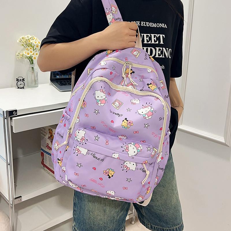 Children Pattern Print Lightweight Backpack For School And Outings