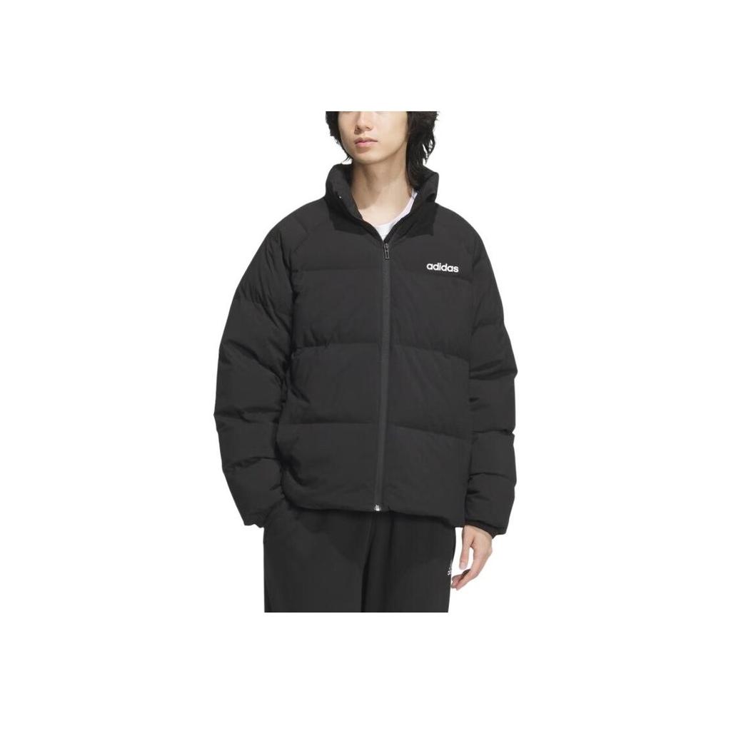 Adidas Outdoor Warm Fashion Stand Collar Down Jacket Unisex Jackets Black JL9586