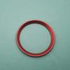 1Pc 3D Aluminum Car Steering Wheel Front Rear Black Emblem Badge Surrounding Ring Sticker for 45mm Logo/74mm Logo/82mm Logo