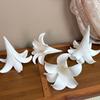 10pcs Artificial White Lily Flower Heads - Lifelike EVA Petal Design DIY Wedding Ceiling Decor, Home & Venue Decoration Accents