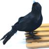 136pcs Black Simulation Crow Model Halloween Hunting Decor Bird Decor Party
