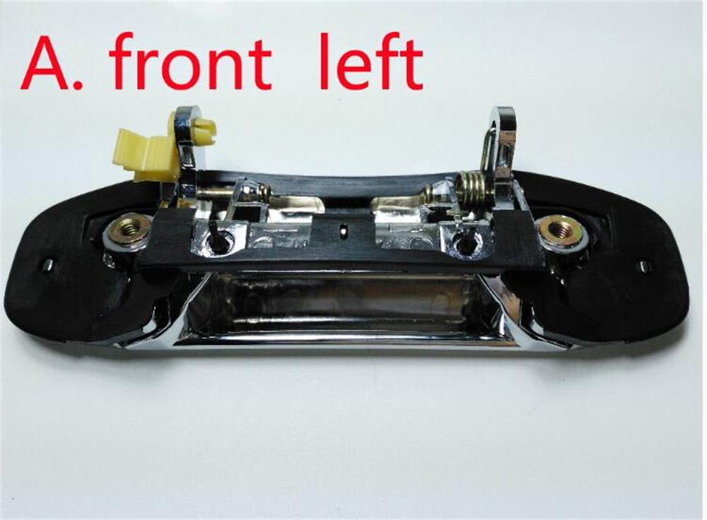 Maniglia esterna porta per Mitsubishi versione cromata a vita (4 pezzi)