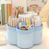 1-Piece rotating desktop organizing pen holder