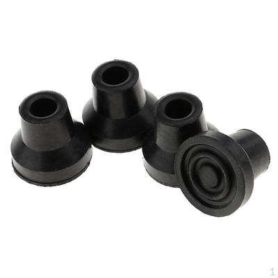 4 Pcs Anti Skid Tip Rubber Crutch Tips Grain Stick Pad