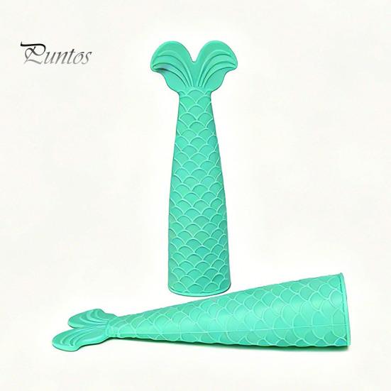 Easy Release Dessert Mold Mermaid Tail Silicone Ice Mold, Non-stick to Demold Tray, Summer Party Drink Decor Decorative Cube Tray for Parties And DIY