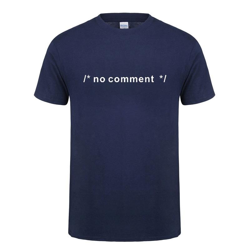 2026 Funny Geek Novelty Joke Coding HTML CSS Developer Gift No Comment T Shirt for Men Women Summer Casual Short Sleeve Cotton Tshirt Loose Tee Top