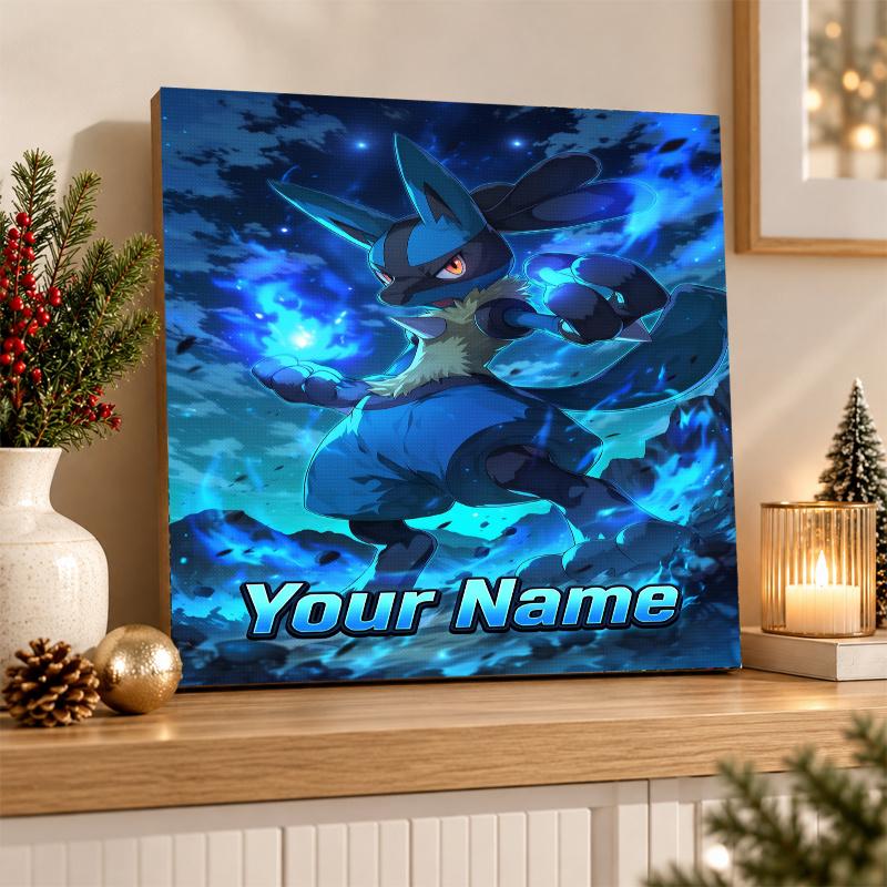 Greninja Custom Name Diamond Painting Personalized 5D Full Drill DIY Diamond Art Home Decor