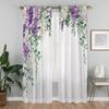 A Little Flowers Elegant Room Curtains for Living Room Halloween Decoration Partition Tulle for Bedroom Blackout Curtain Blinds