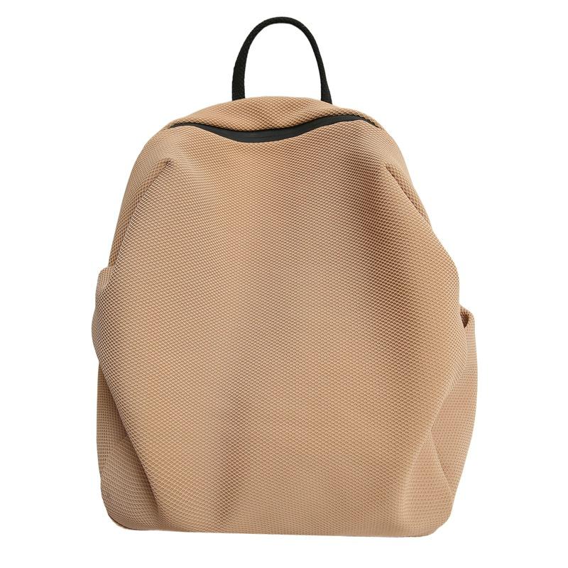 Korean-style Backpack, Large-capacity, Niche Solid-color Commuting Backpack, Casual Schoolbag for Both Shoulders