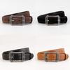 Leather Belt For Women Vintage Punk Style With Zinc Alloy Buckle For Casual Wear