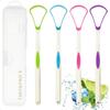 Tongue Scraper Cleaner 100% BPA Free Tongue Scrapers with Travel Handy Case for Adults Healthy Oral Care Easy To Use Help Fight