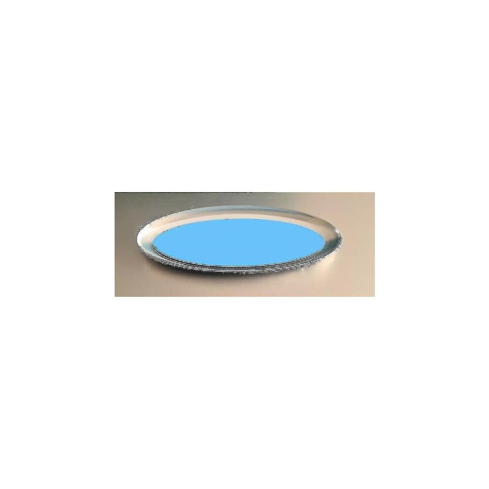 Per Emblema Ford Ovale Blu/Cromo 145x 60mm Emblema Anteriore/Posteriore Focus Mondeo Transit