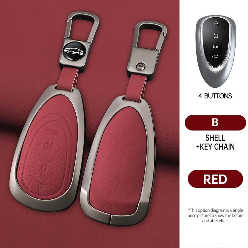 

Alcantara Car Remote Key Case Bag for dht phev Wey Brand Blue Mountain Wall WEY Wei Pai Blue Mountain DHT New Energy accessories