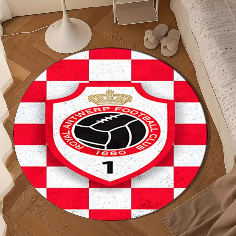 Royal Antwerp Fc Crest Round Mat Home Decor, Chair Rug For livingroom,Bedroom, Doormat Home Decor Birthday Gift Christmas Gifts