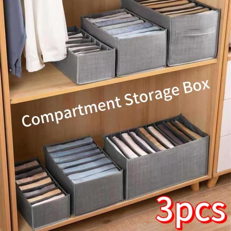 Pants Jeans Storage Box Drawers Organizer for Underwear Bra Socks Wardrobe Clothes Organizer Cabinet T-Shirt Organizers Storage