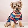 Warmer Haustierpullover mit Blumenmuster für kleine und mittelgroße Hunde - Gemütliche und stilvolle Hundebekleidung für kaltes Wetter