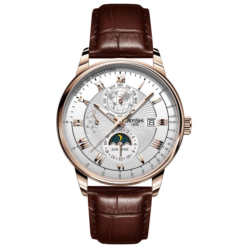 Ultra Slim-Quartz Wristwatches For Men's Classic Round Dial Quartz-Business Watch Waterproof Casual Quartzs Clock Watch For Male