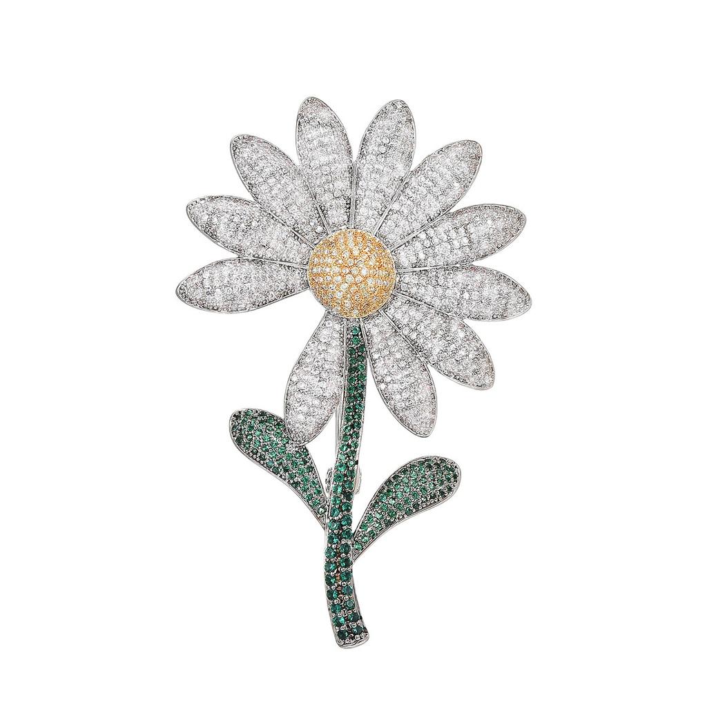 Senior Brooches Flower Leaf Brooch Pins for Women Suit Pendant Fashion Brooches Jewelry