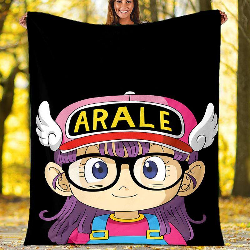 Arale Norimaki printed throw blanket—lightweight,soft,warm;versatile blanket for all seasons—perfect as &air-conditioning throw,nap blanket