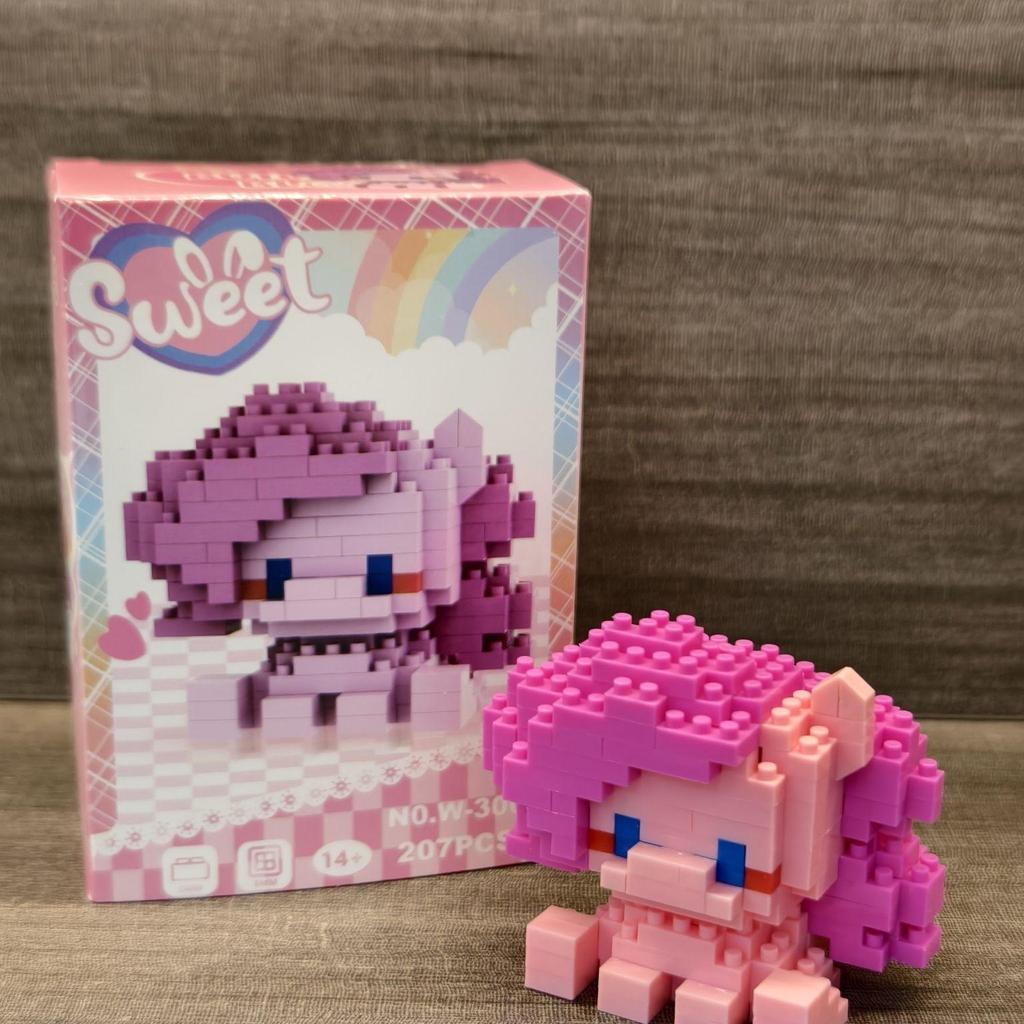 Cross-border Pony Cartoon Doll Building Blocks Compatible with Lego for Educational Play and Girls' Gifts