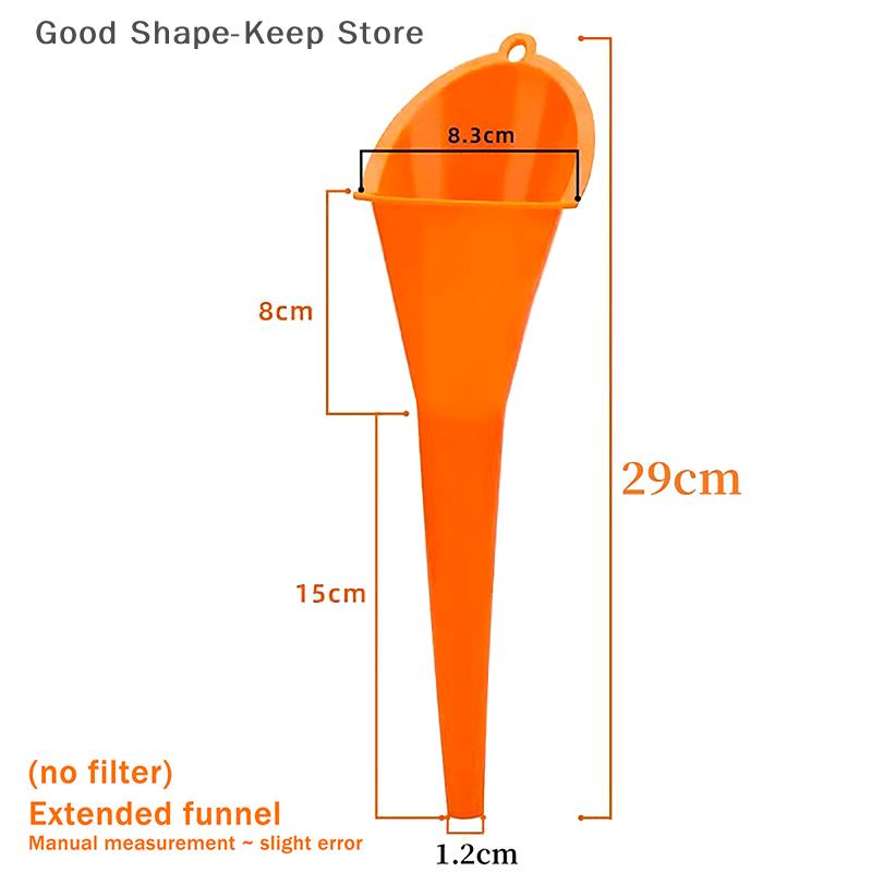 1PC Long Mouth Anti-splash Fuel Oil Funnel Plastic Car & Motorcycle Refueling Engine Accessory