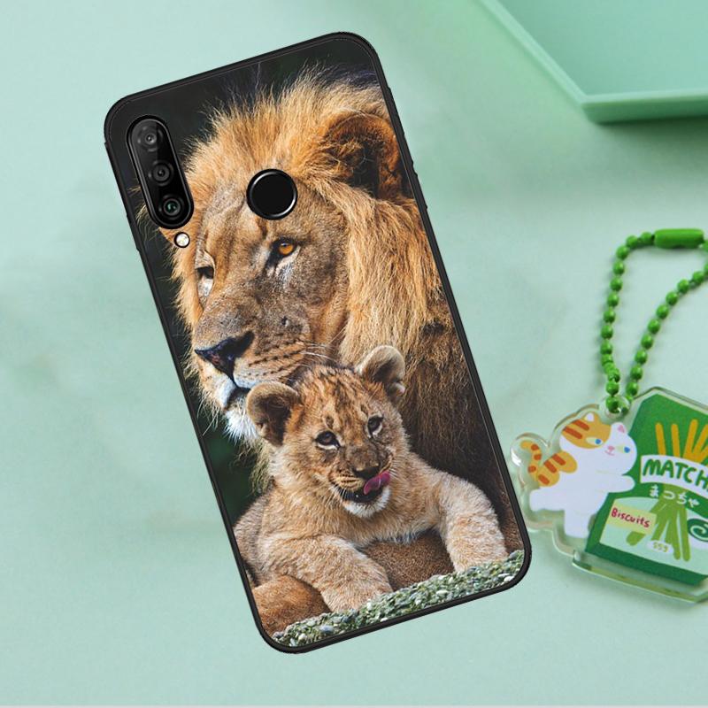 Lion Alpha Male Cub For Huawei Nova 10 9 SE 5T 12s 12i 11i Y91 Y90 Y60 Y70 Y72 Y61 P20 P40 P30 Lite P60 Pro Case