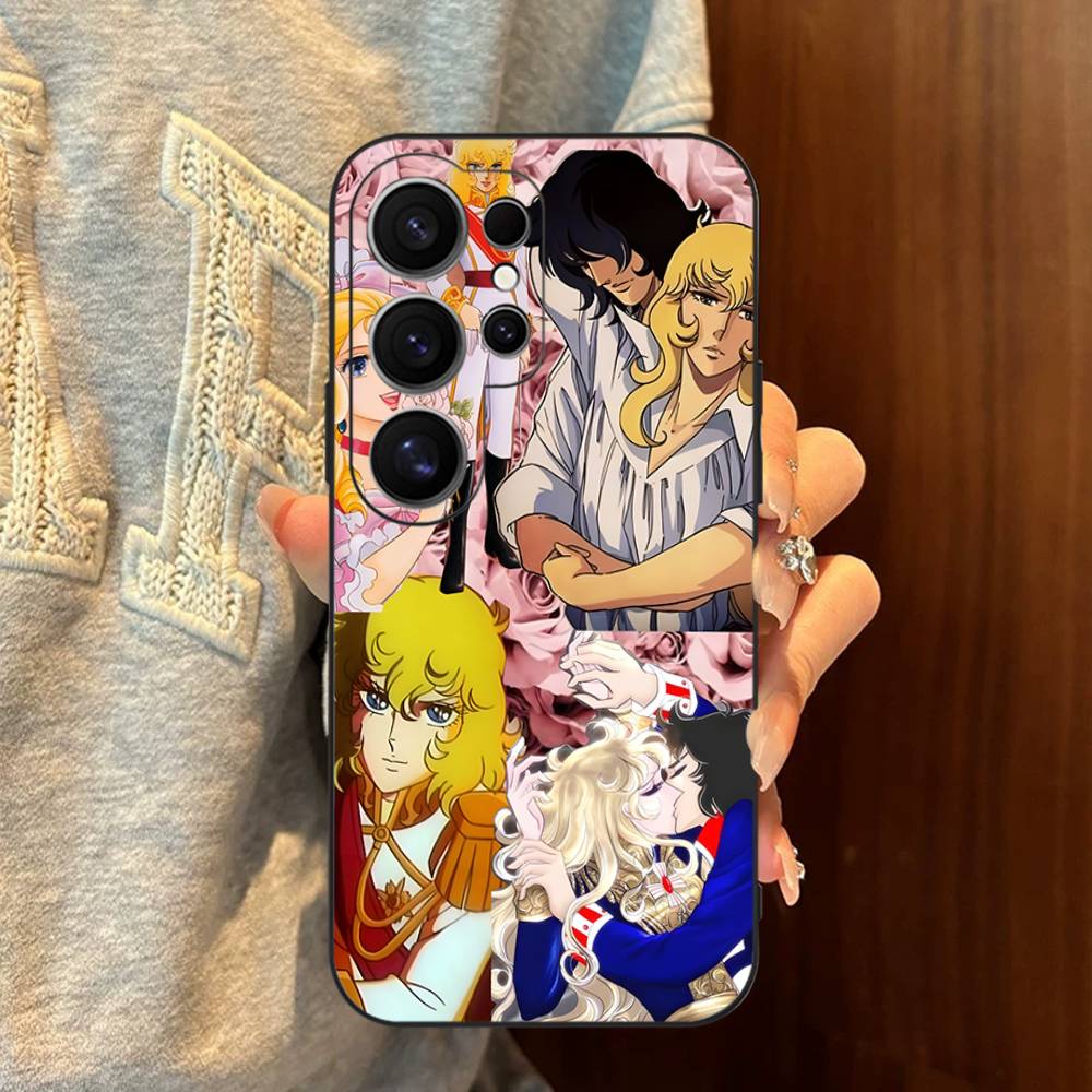 Rose Of V-Versailles Lady Oscar Phone Case For Samsung S 24 Fe 25 Ultra Plus 20 Lite 21 30 22 23 24 22 Ultra 5G Fundas