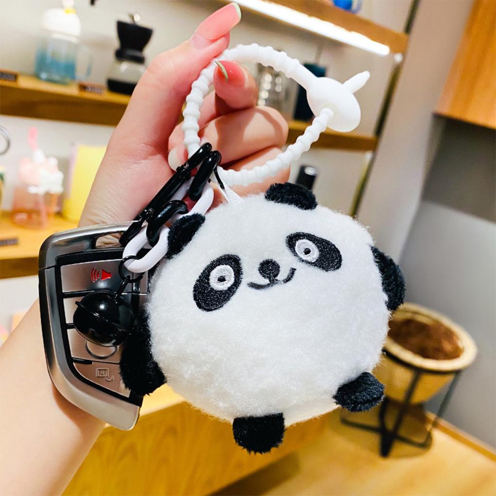 Keychain Holder Cartoon Animal Portable Car Motorcycle Keyring Pendant Ring Bag Decoration Key Chain Jewelry Children