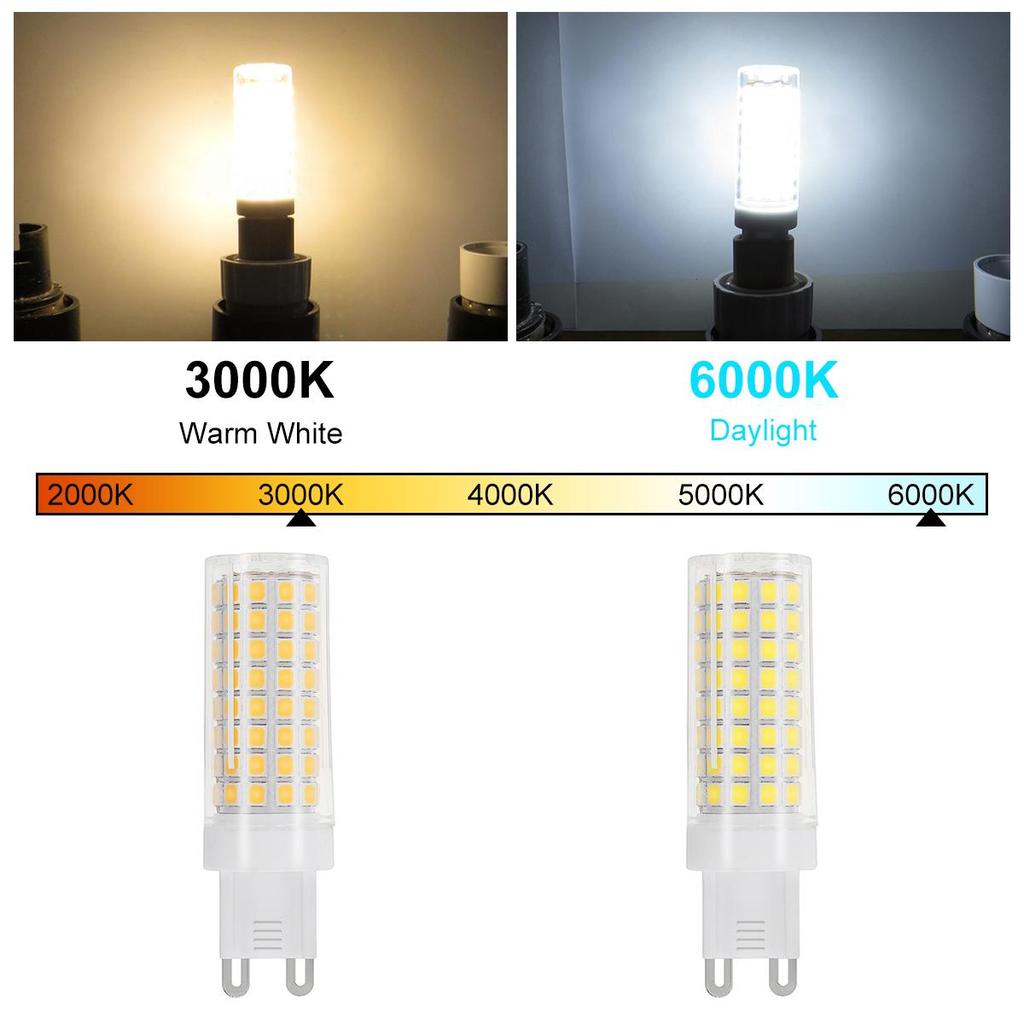 Bombillas LED G9 10W 110V 1000LM Bombilla de Luz LED Regulable