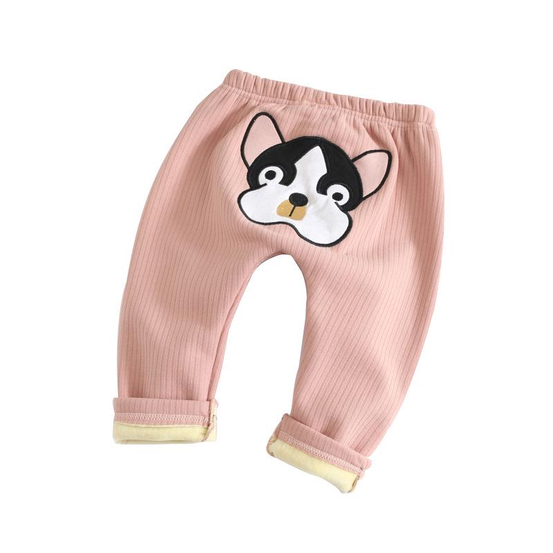 2025 Herbst/Winter Cartoon Fleecehosen für Kleinkinder (0-3 Jahre) - Unisex Lange Hosen