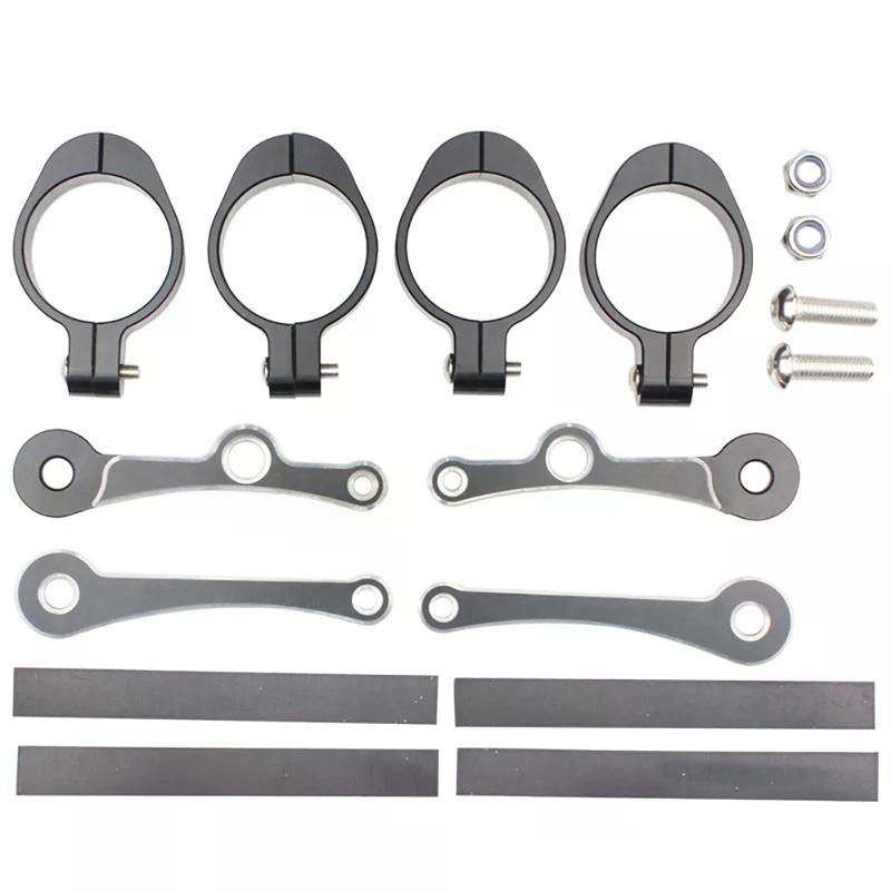 Motorcycle Headlight Bracket Mount Clamp 39mm-41mm CNC Fork Tube Spotlight Holder For Harley Cafe Racer Chopper Bobber Universal