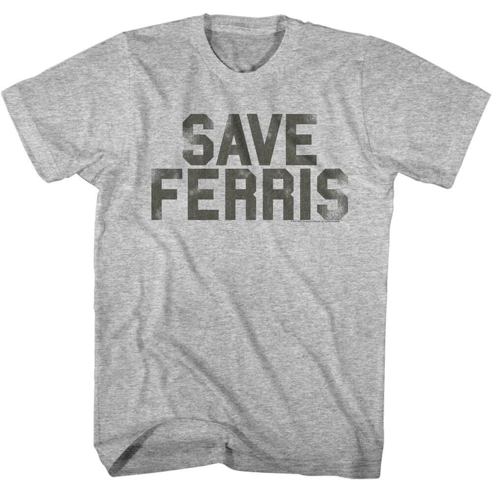 Ferris Bueller s Day Off SAVE FERRIS Faded Men s T Shirt Funny Comedy Broderick XL