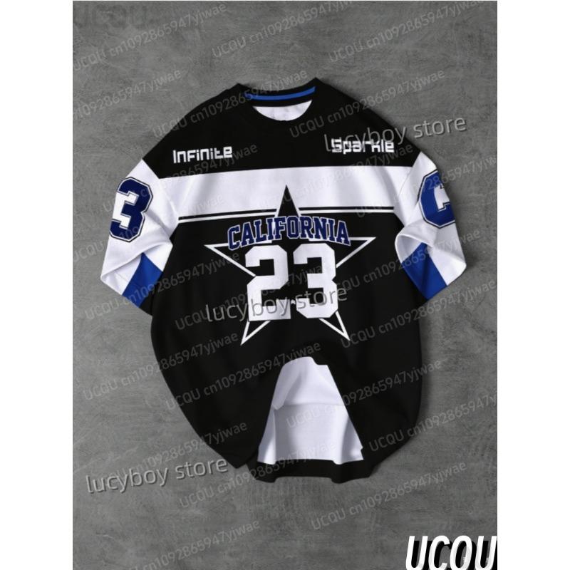 Hot Sell Summer Men Sports Comfortable Men's T-Shirt 23 Stripe