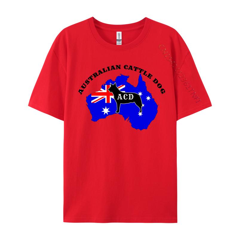 Australian Cattle Dog Flag Tshirts Australian Flag Tshirt Slim Fit Pure Cotton Group Tshirts Classic Unisex S