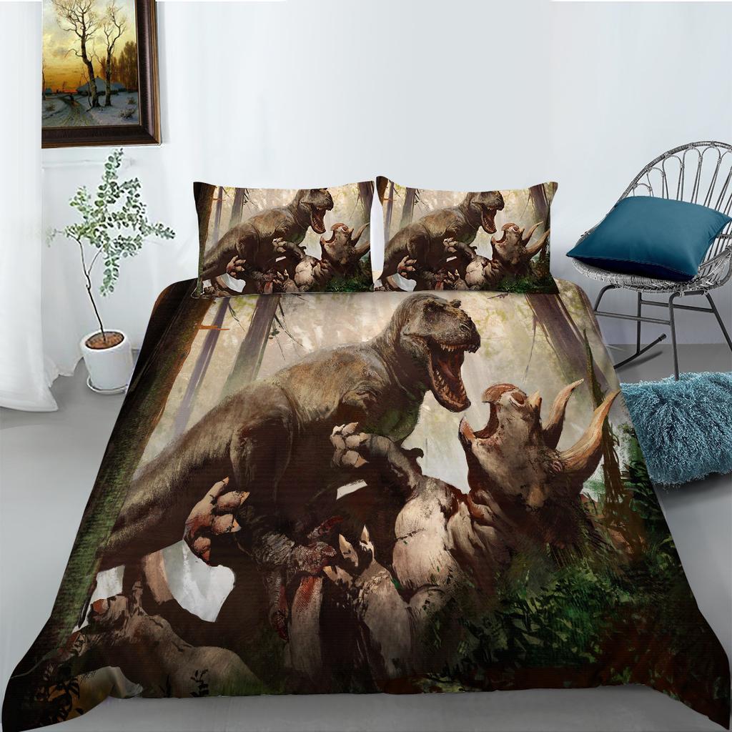 Dinosaur Series Polyester Bedding Two Or Three-Piece 3D Digital Printing