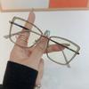 Korean Women Fashionable Oversized Eyeglasses Frame Anti Blue Light Glasses Myopia Glasses Frame Flat Lens Men Gafas