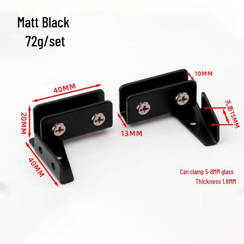 Stainless Steel Glass Clip Hinge for Wine Cabinet Doors