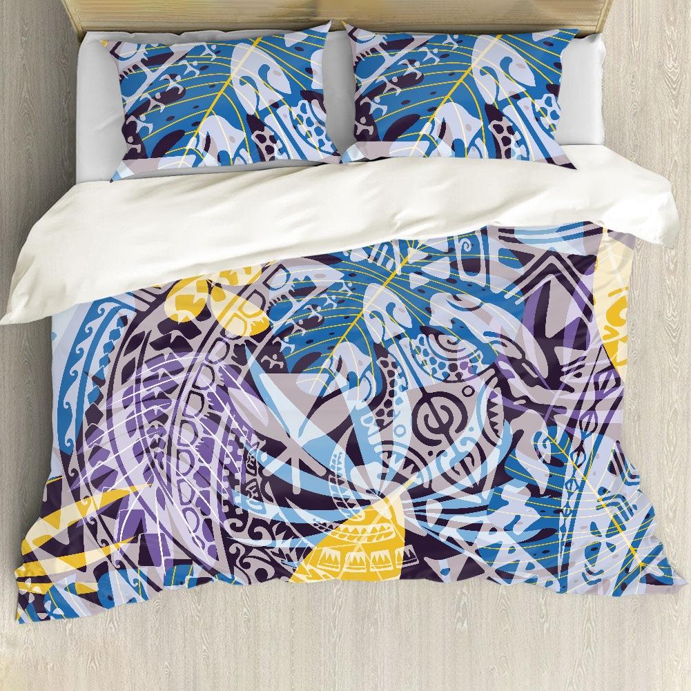 Bohemian Mandala Duvet Cover Set King/Queen Size,black Gypsy Boho Chic Hippie Floral Exotic 3 Piece Bedding Set for Adults Women