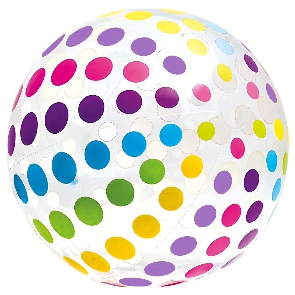 Transparent Stripe PVC Pool Toy Outdoor Beach Inflatable Toys Inflatable Beach Balls  Water Toy