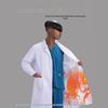 Fleece-Lined Winter Lab Coat: Thick, Long Sleeve, Unisex Medical Workwear for Doctors and Nurses