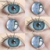 EYESHARE 1 Pair BUBBLE Gray Contact Lenses for Eyes Brown Natural Korean Softlens Beauty Eye Makeup Lens