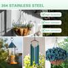 125 Pcs Screw Hooks in 5 Sizes – Cup Hooks for Hanging Plants, Mugs, Lights, and Ceiling Storage (Black)