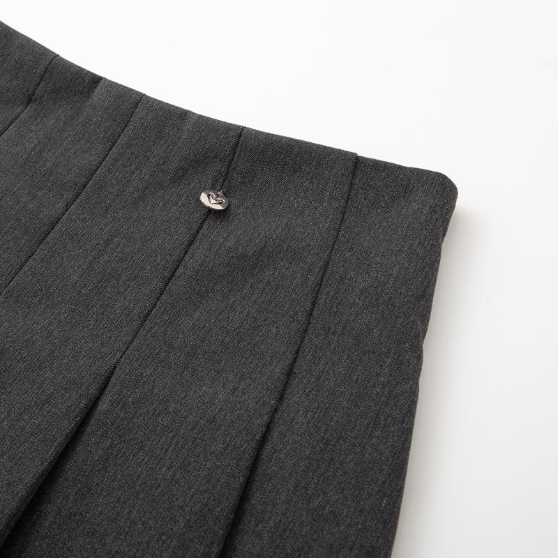 2025 Winter College Style Pleated Slimming Mini Skirt 3GA141251