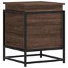 Storage Box with Lid Oak Look 40x40x51.5 Cm