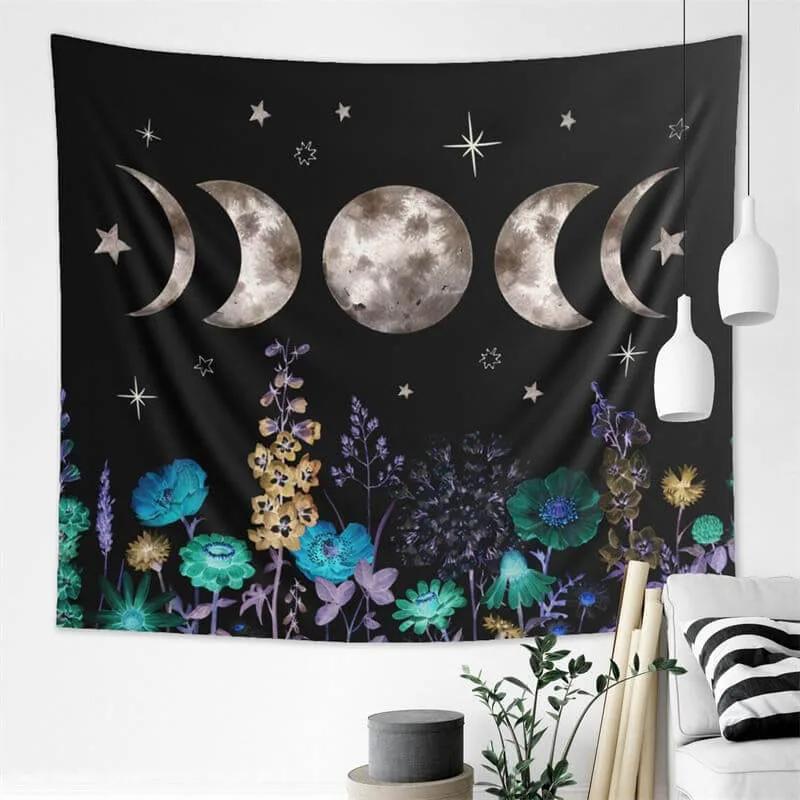VIKAMA Interstellar Walk Tapestry Dreamy CosmicStyle Decorative Backdrop For Bedroom Headboards Room Decoration