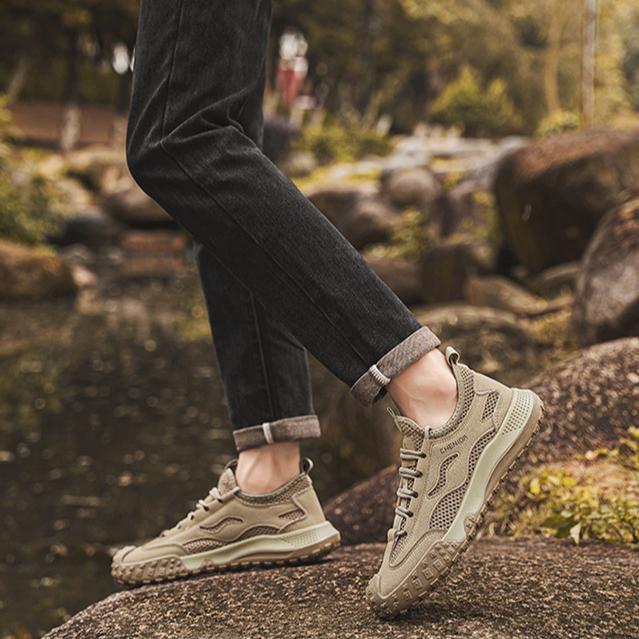 Men's Mesh Lightweight Summer Men's Shoes Breathable, Odor Proof, Anti Slip, Wear-resistant Casual Sports Shoes for Men