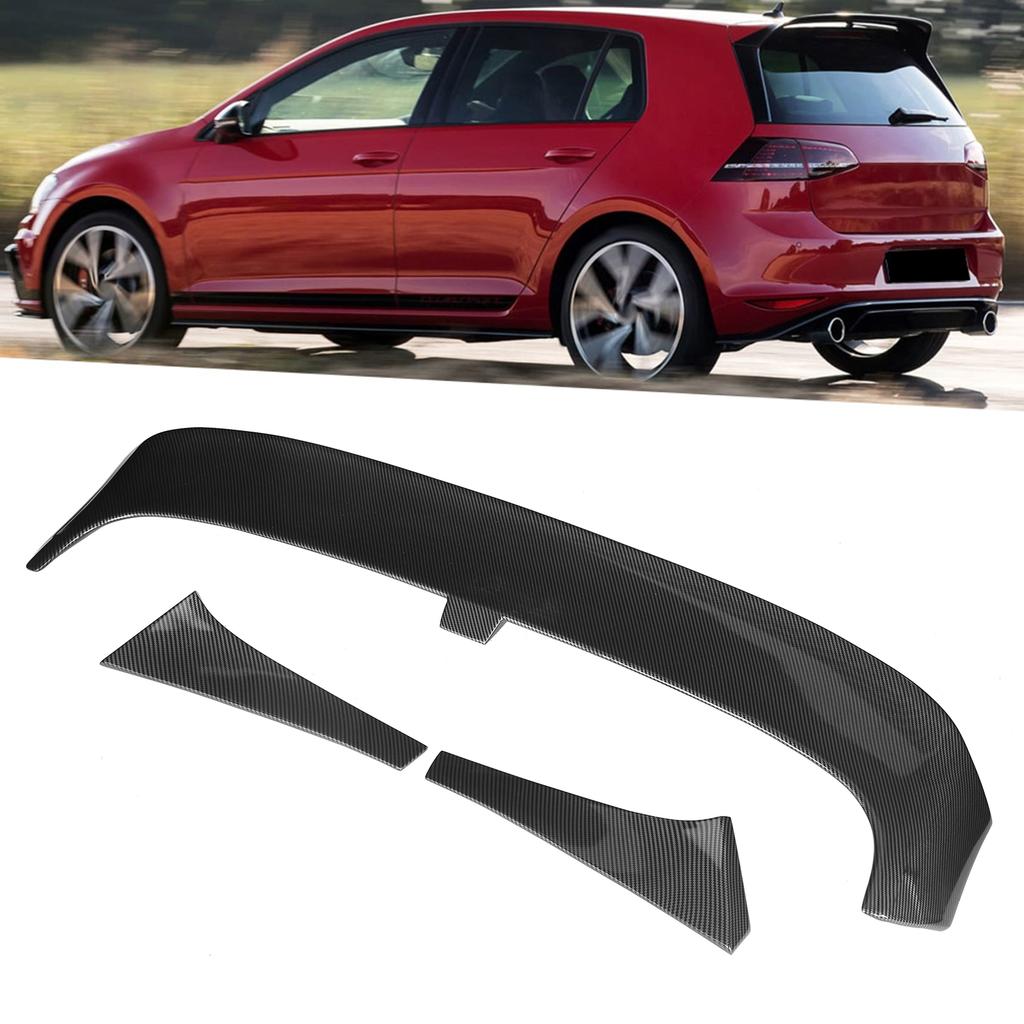 For Clubsport   Rear Roof Spoiler Wing Kit UV-Resistant for MK7CelsiusMK7.5 Standard 2013-2020(Gloss Black )