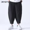 Calças Cropped Masculinas 100% Linho com Cordão