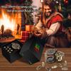 CZYY Set di 7 dadi proiettile poliedrici in metallo con contenitore cilindrico rotante per revolver Dadi in stile cyberpunk per giochi da tavolo a tema Warhammer e crimine