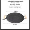 Korean Round Grill Pan Barbecue Pan Pork Belly Non-stick Cooker Maifan Stone Induction Cooker Gas Barbecue Tray Roast Plate